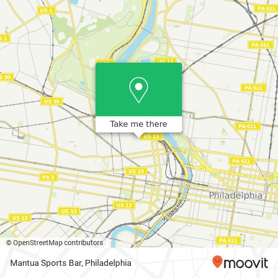 Mantua Sports Bar map