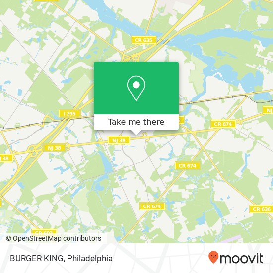 BURGER KING, 3109 Route 38 Mt Laurel, NJ 08054 map