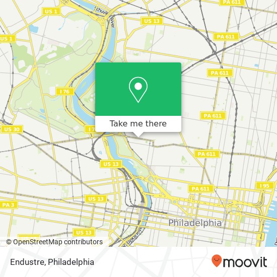 Mapa de Endustre, 2826 W Girard Ave Philadelphia, PA 19130