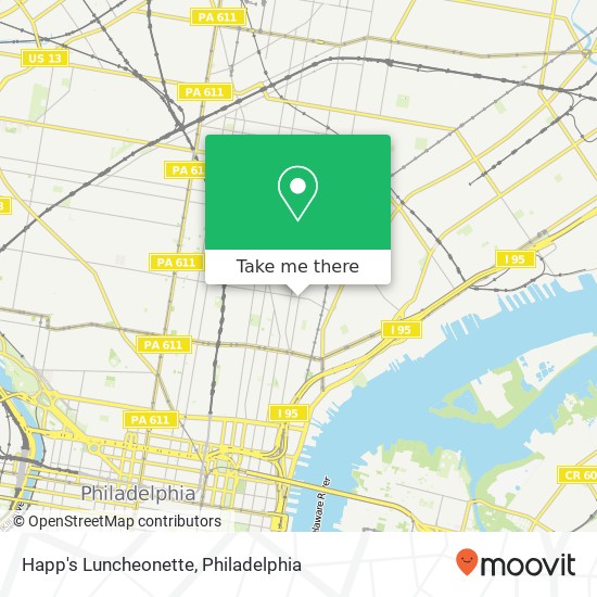 Happ's Luncheonette, 1652 N 2nd St Philadelphia, PA 19122 map