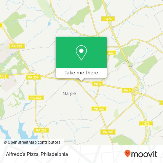 Alfredo's Pizza map