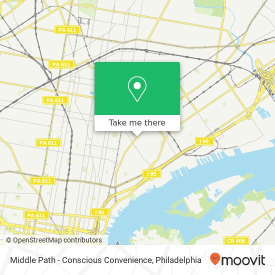 Mapa de Middle Path - Conscious Convenience, 2415 Frankford Ave Philadelphia, PA 19125