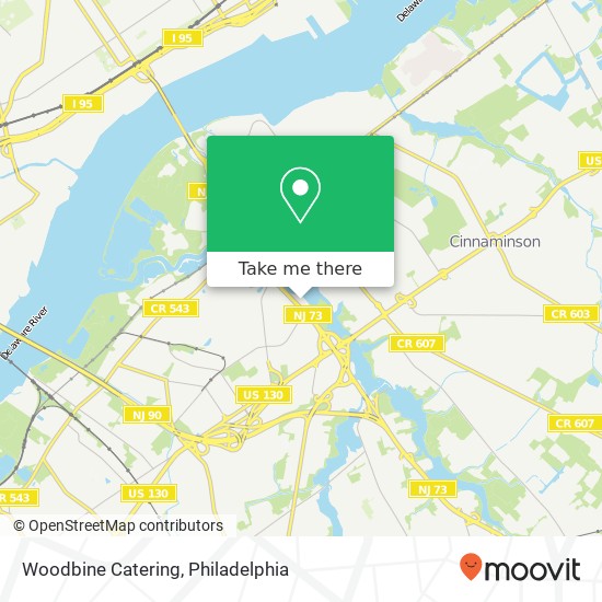 Mapa de Woodbine Catering