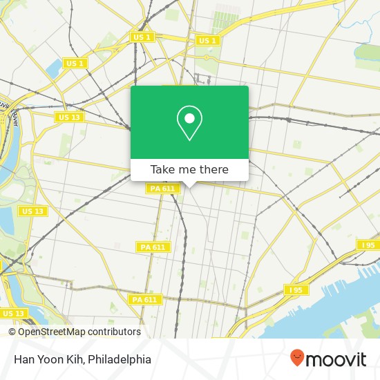 Mapa de Han Yoon Kih, 2563 Germantown Ave Philadelphia, PA 19133