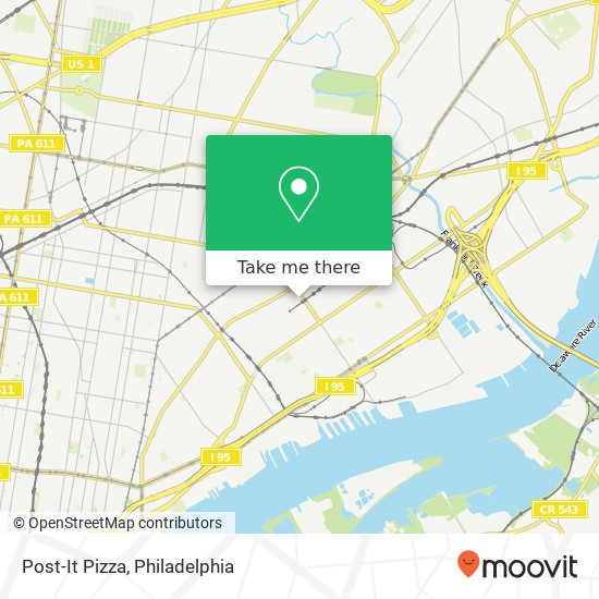 Post-It Pizza, E Wishart St Philadelphia, PA 19134 map