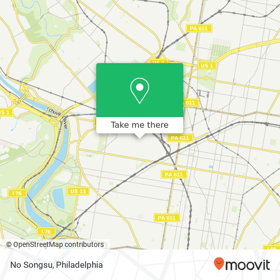 Mapa de No Songsu, 3009 N 22nd St Philadelphia, PA 19132