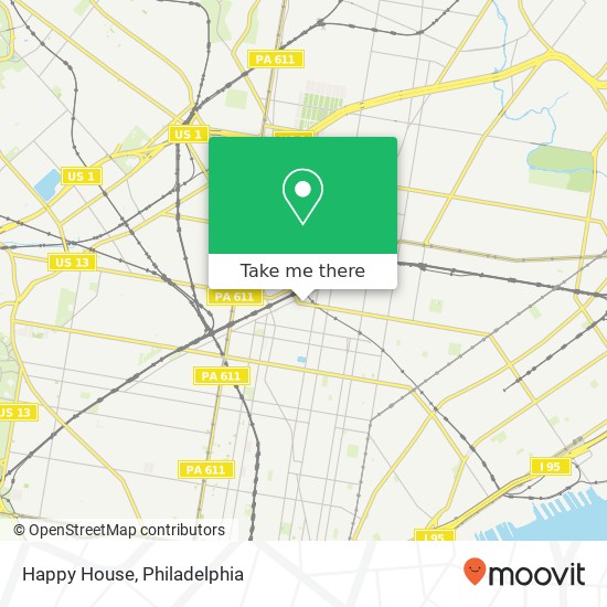 Mapa de Happy House, 700 W Allegheny Ave Philadelphia, PA 19133