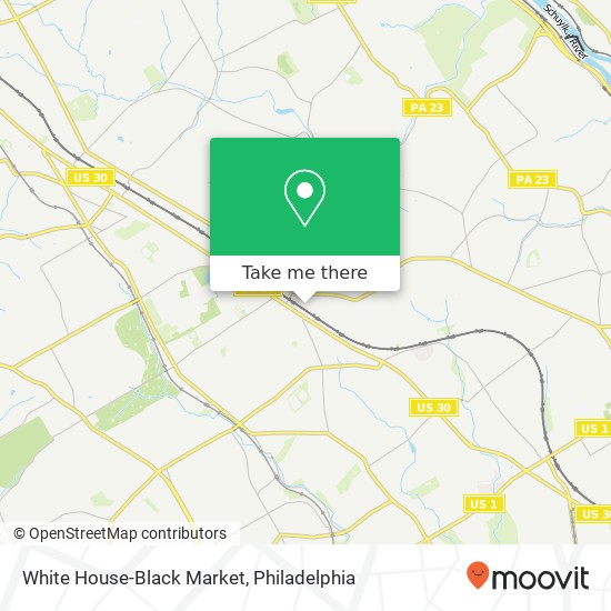 Mapa de White House-Black Market, 66 Coulter Ave Ardmore, PA 19003