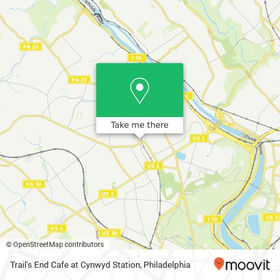 Trail's End Cafe at Cynwyd Station, 375 Conshohocken State Rd Bala Cynwyd, PA 19004 map