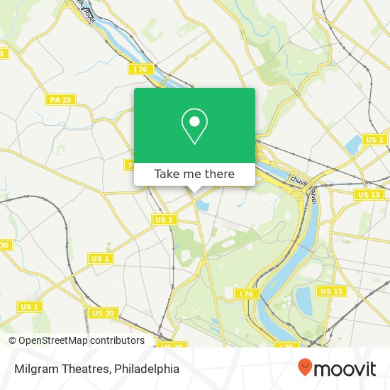 Milgram Theatres map