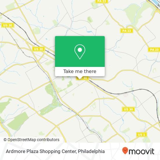 Mapa de Ardmore Plaza Shopping Center