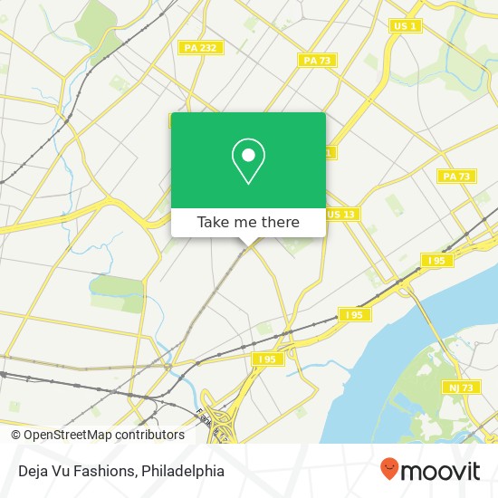 Mapa de Deja Vu Fashions, 5249 Frankford Ave Philadelphia, PA 19124