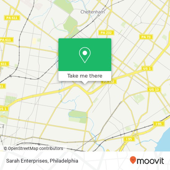 Mapa de Sarah Enterprises, 4640 Roosevelt Blvd Philadelphia, PA 19124