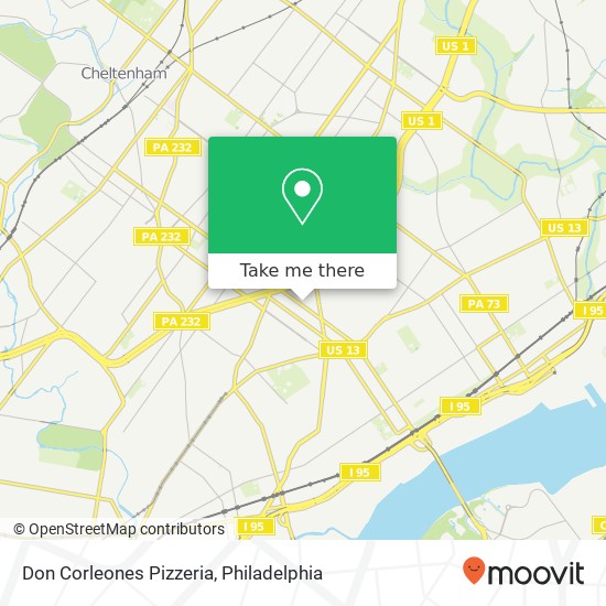 Mapa de Don Corleones Pizzeria, 2701 Levick St Philadelphia, PA 19149