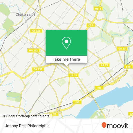 Mapa de Johnny Deli, 2749 Levick St Philadelphia, PA 19149