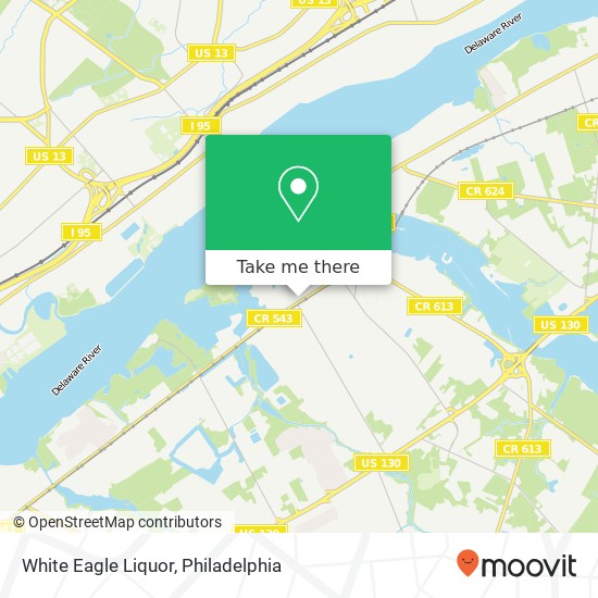 White Eagle Liquor map