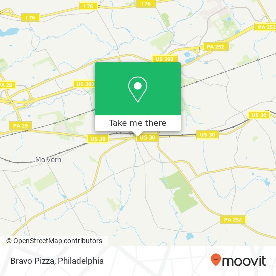 Bravo Pizza, 24 E Lancaster Ave Paoli, PA 19301 map