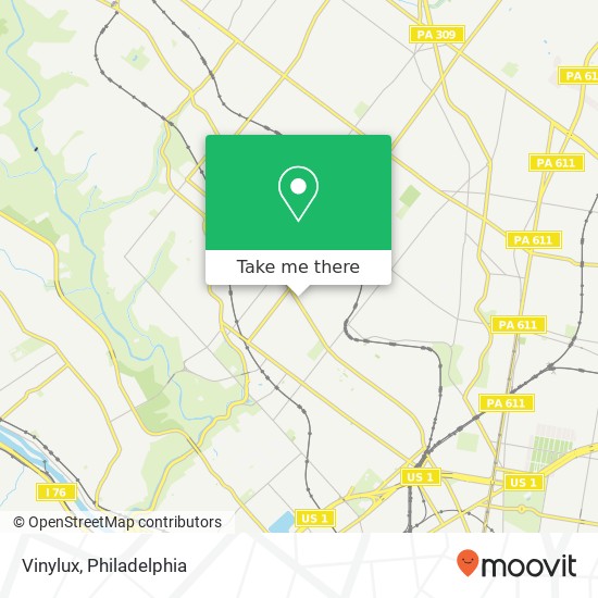 Mapa de Vinylux, 6139 Germantown Ave Philadelphia, PA 19144