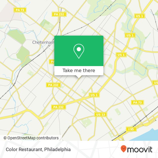 Color Restaurant, 6734 Castor Ave Philadelphia, PA 19149 map