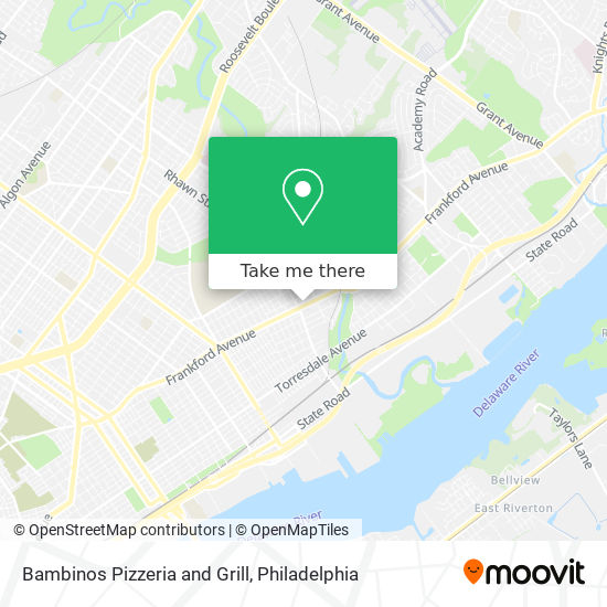 Mapa de Bambinos Pizzeria and Grill