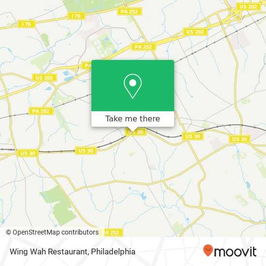 Wing Wah Restaurant, 680 Lancaster Ave Berwyn, PA 19312 map