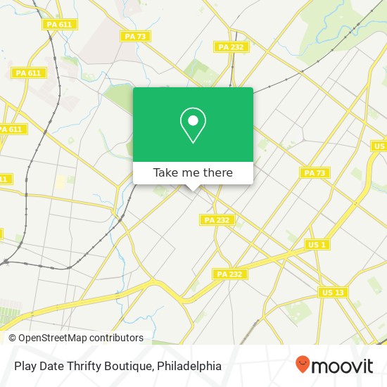 Play Date Thrifty Boutique, 6247 Lawndale St Philadelphia, PA 19111 map