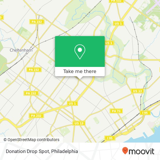 Mapa de Donation Drop Spot, 2329 Cottman Ave Philadelphia, PA 19149
