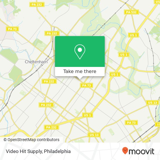 Video Hit Supply, 1865 Cottman Ave Philadelphia, PA 19111 map