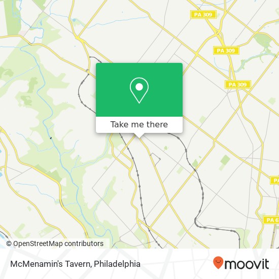 Mapa de McMenamin's Tavern, 7170 Germantown Ave Philadelphia, PA 19119