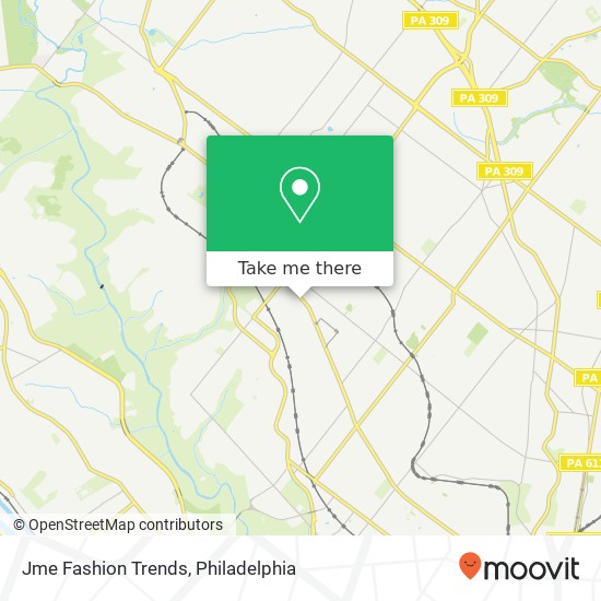Mapa de Jme Fashion Trends, 7100 Germantown Ave Philadelphia, PA 19119