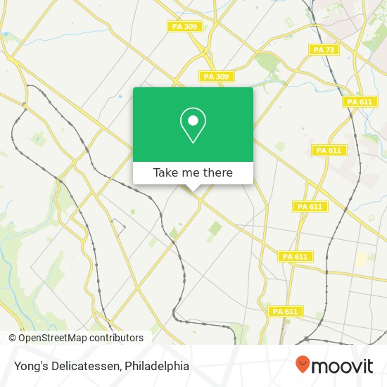 Mapa de Yong's Delicatessen, 7401 Stenton Ave Philadelphia, PA 19150