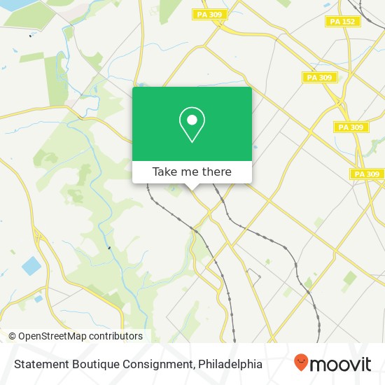 Mapa de Statement Boutique Consignment, 7942 Germantown Ave Philadelphia, PA 19118
