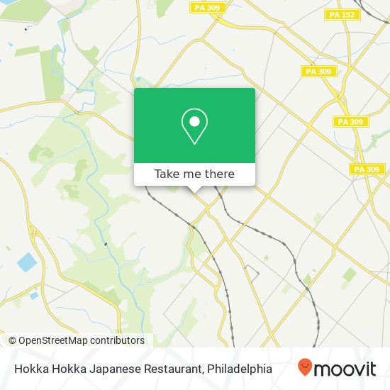 Mapa de Hokka Hokka Japanese Restaurant, 7830 Germantown Ave Philadelphia, PA 19118