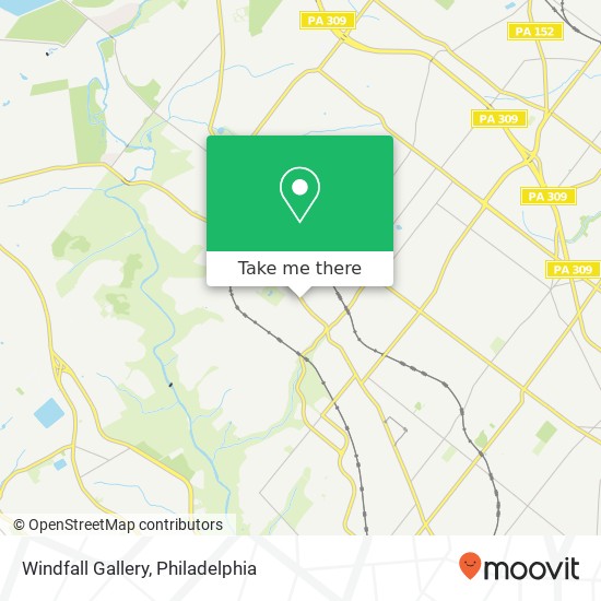 Mapa de Windfall Gallery, 7944 Germantown Ave Philadelphia, PA 19118