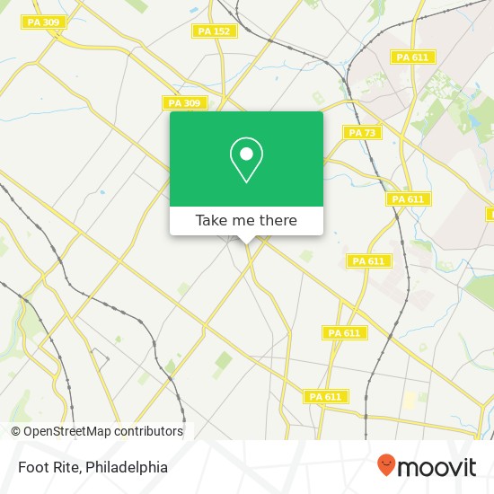 Mapa de Foot Rite, 7703 Ogontz Ave Philadelphia, PA 19150