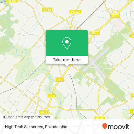 Mapa de High Tech Silkscreen, 2200 Michener St Philadelphia, PA 19115