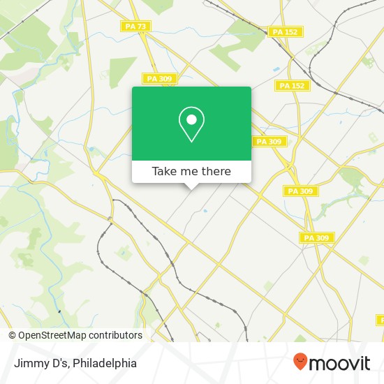 Mapa de Jimmy D's, 914 E Willow Grove Ave Glenside, PA 19038