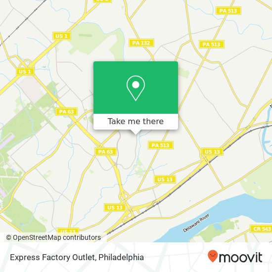 Express Factory Outlet, 1455 Franklin Mills Cir Philadelphia, PA 19154 map