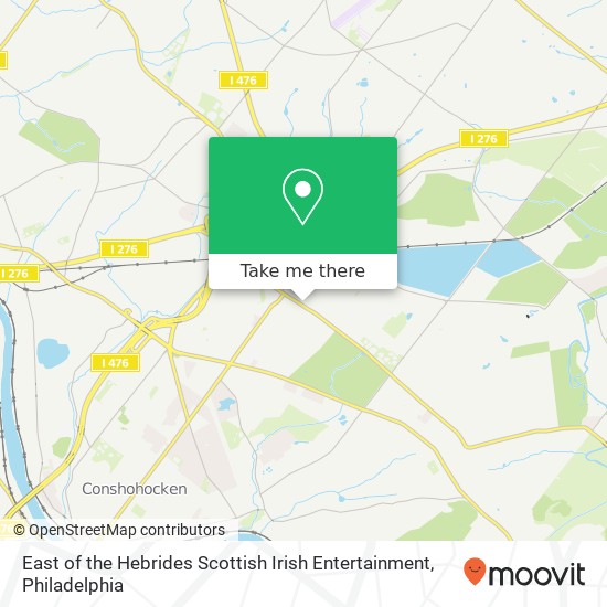 East of the Hebrides Scottish Irish Entertainment map