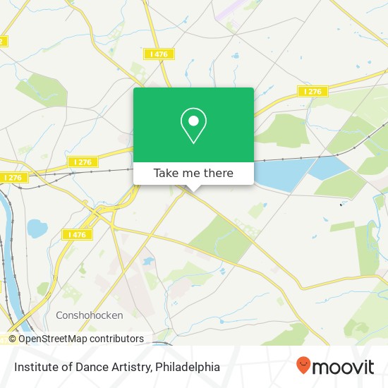Institute of Dance Artistry map