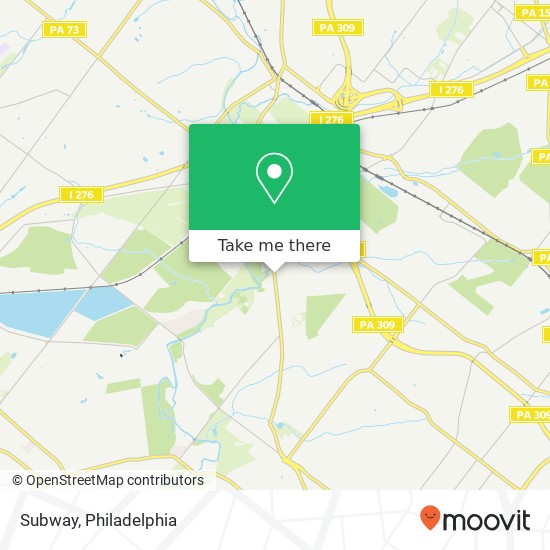 Subway, 1874 Bethlehem Pike Flourtown, PA 19031 map