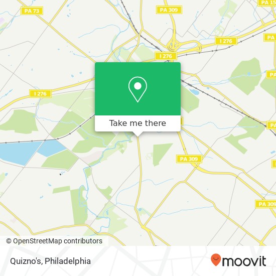 Mapa de Quizno's, 1818 Bethlehem Pike Flourtown, PA 19031