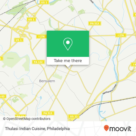 Thulasi Indian Cuisine, 2163 Galloway Rd Bensalem, PA 19020 map