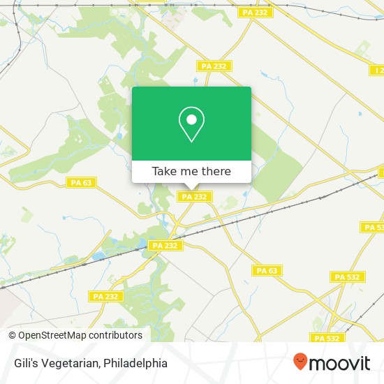 Mapa de Gili's Vegetarian, 715 Fetters Mill Rd Huntingdon Valley, PA 19006