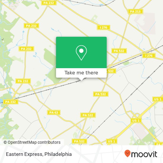 Mapa de Eastern Express, 11945 Dumont Rd Philadelphia, PA 19116