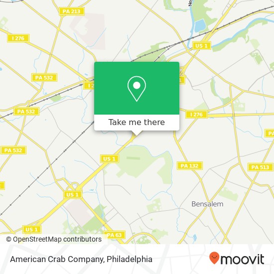 Mapa de American Crab Company, 2461 US-1 Feasterville-Trevose, PA 19053