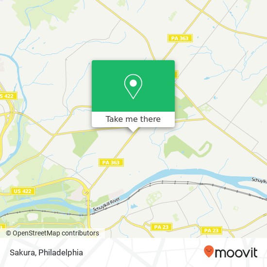 Sakura, 609 S Trooper Rd Norristown, PA 19403 map