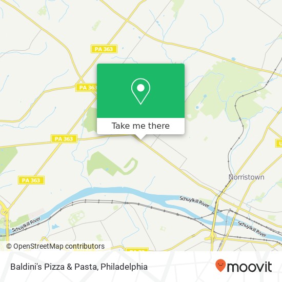 Baldini's Pizza & Pasta, 1902 W Main St Norristown, PA 19403 map