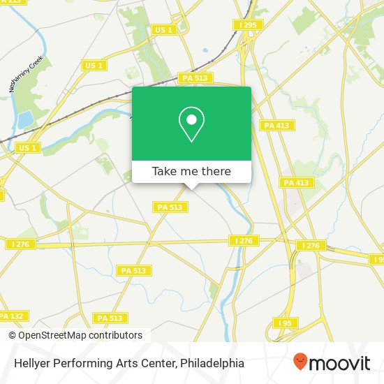 Mapa de Hellyer Performing Arts Center, 2000 Bensalem Blvd Bensalem, PA 19020