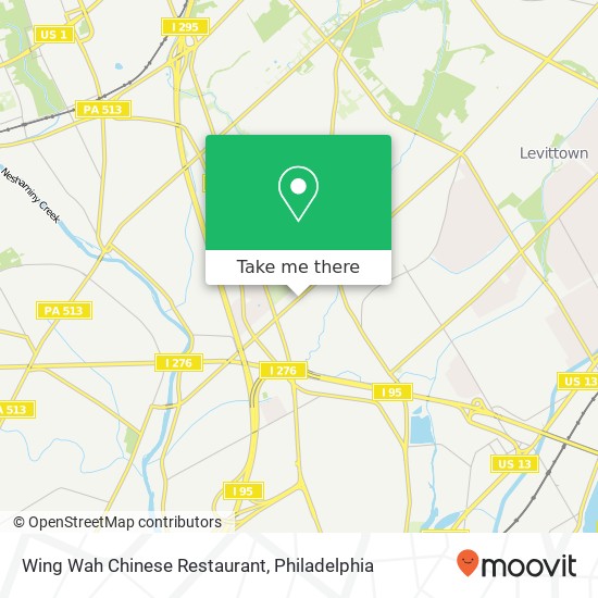 Wing Wah Chinese Restaurant, 4524 New Falls Rd Levittown, PA 19056 map